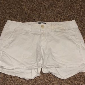 White cargo shorts